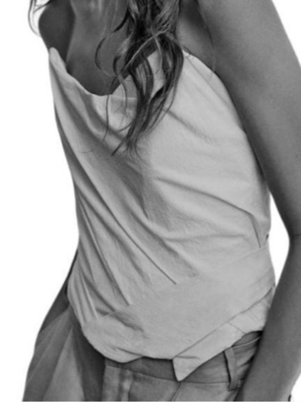 Zara Strapless Ecru Top NWT